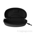 Eva Hard Shell Black Zipper Case pour lunettes